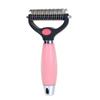 Pente Personalizado para Desembolo de Pets Pente de Dupla Face Pente para Cães Rake para Higiene de Gatos Pente Removedor de Pelos