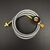 Válvula de carga de ventilación exterior abrazadera tipo tubo de conexión puente tanque de gas plano largo adaptador convertidor de gas licuado de petróleo