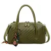 Bolso de mano tejido transfronterizo, bolso tipo almohada estilo Boston, bolso de mano de alta gama para mujer, bolso de mano exquisito, bolso cruzado y bolso de hombro