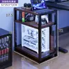 Soporte Móvil Multifuncional de Doble Capa para Host de Computadora, Carrito Pequeño de Almacenamiento Simple para el Hogar