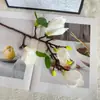 Alta imitação 3D flor de magnólia simulação decoração de mesa de sala de estar casa ornamentos florais de flores artificiais chinesas