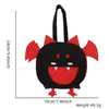 Bolsa de Dulces de Halloween Decoración para Fiesta Festiva Suministros Bolsa de Dulces Niños Hecho a Mano DIY Fantasma Calabaza Bolsa de Tote