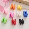 Contas de Letras DIY Acessórios para Pendurar em Bolsa Contas Soltas de Acrílico Acessórios para Contas Material para Corrente de Celular