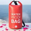 Bolsa Impermeable Transfronteriza de Hombro Único con Doble Clip de Hombro de Tela de Malla para Playa, Natación, Plegable, Bolsa de Agua para Ciclismo, Camping, Bolsa Impermeable Portátil