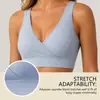 Sujetador Cruzado Sin Costuras Zeriluna Chaleco Interior Sin Varillas Cómodo Agradable a la Piel Ropa Interior Sin Costuras