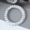 Anillo para el cabello con línea telefónica de color dulce, cuerda para el cabello para mujer, simple, sin dejar rastro, banda de goma, tocado para el cabello, cubierta de cuero