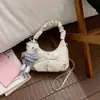 Bolso Plegado Estilo Dulce para Mujer 2026 Nuevo de Principios de Primavera Bolso de Hombro de Moda Popular Exquisito Bolso Cruzado Nube