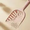 Nueva pala para gatos de mango largo con cara de gato de dibujos animados al por mayor, recogedor de excrementos de gato de plástico, suministros de limpieza para mascotas, duradero y resistente a la rotura