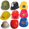 Sombrero de Bombero Infantil Transfronterizo Casco de Seguridad de Policía e Ingeniería Accesorios de Ropa Accesorios de Juego de Rol