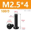 Tornillos M2M3M4M5M6M8 Negros de Acero Inoxidable 304, Tornillos de Cabeza Redonda Phillips, Tornillos para Máquina de Cabeza Plana Zincados Negros