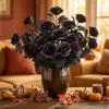 Ramo de Hojas de Arce Artificial Decoración Floral de Mesa para el Hogar Temporada de Cosecha Acción de Gracias Decoración de Otoño Ramo de Calabazas Artificiales
