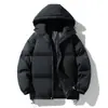 Casaco de algodão acolchoado para casal, masculino, inverno, solto, casual, com capuz, para todos os tipos de combinações, casaco de algodão acolchoado quente e espesso para homens