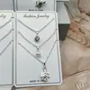 Atacado Novo Conjunto de Colares de Três Peças, Colar Estilo Lua e Pérola, Corrente de Clavícula Fashion, Estilo Feminino Tendência Personalizado Atacado