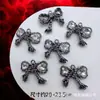 Accesorios de Estilo Oscuro Estilo Europeo y Americano Mariposa Negra Pistola Cruz de Rosa Colgante Pulsera de Cuentas DIY Collar