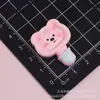 Acessórios de resina de frigideira multicoloridos de desenho animado, chaveiros de frutas, ímãs de geladeira, presilhas de cabelo de cola cremosa, materiais DIY