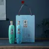 Garrafa de Vinho Selada de Cerâmica Jingdezhen 0,5 kg Jarra de Vinho Garrafa de Vinho Vazia Conjunto de Garrafas de Vinho Domésticas Caixa de Presente Utensílios para Vinho
