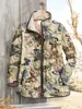 Chaqueta acolchada de algodón para mujer, moda independiente transfronteriza 2025 de Temu, con estampado digital de plantas y flores