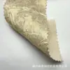 Tela de terciopelo arrugado en toda la superficie con relieve dorado, tela plisada lavada con brillo tridimensional para vestidos de gala y camisas