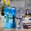 Puesto de Mercado Nocturno Suministro Portavelas de Faro de Hierro Lámpara de Velas Creativa Accesorios para el Hogar Estilo Mediterráneo Ma13