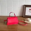Cor Sólida Grande Capacidade 2026 Verão Novo Estilo Simples e Fashionável Personalidade Estilosa Bolsa de Ombro Único Transversal Bolsa Quadrada Pequena