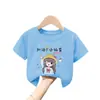 Camiseta de Manga Corta Transpirable de Algodón Puro Estilo Coreano para Niñas 2026 Nuevo Verano Moda Tendencia Top de Media Manga de Verano para Niños
