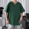 Candy Color T-shirt de manga curta Estilo Coreano Verão Moda Loose Casual Base Shirt Solid Color All-match T-shirt de manga meia