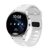 Pulseira de Relógio de Silicone com Fivela Quadrada de Diamante Compatível com Huawei GT6 Apple Watch 10 S11 Samsung 20 22mm Pulseira Esportiva