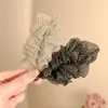 Pinza de Plátano Elegante de Malla Plisada Estilo Coreano para Cola de Caballo Alta 2025 Nuevo Pasador para Mujeres para Personalizar el Volumen del Cabello en la Parte Posterior de la Cabeza