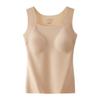 Outono e Inverno Almofada Tropical para Seios Colete Quente Feminino Roupa Base Muscular Sem Costura Roupas de Outono Respirável Uso Interno Uso Externo Roupas Base