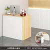 Balcão de caixa moderno e simples para lojas de roupas, mesa de bar, balcão de caixa, pequeno balcão, balcão de recepção para salão de beleza