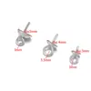 Suporte de Contas de Aço Inoxidável Galvanizado Agulha de Pendurar Olho de Ovelha Base de Pérola Acessórios para Joias Pingente DIY Acessórios para Joias Atacado