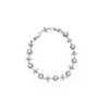 Pulsera con Cierre de Flor Hexagonal de Circonita de Lujo Ligero, Moda de Nicho Retro Europeo y Americano, Joyería de Mano de Alta Gama, Personalizada y Exquisita