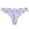 Amazon Comércio Exterior Transfronteiriço Peça Única Respirável Estampada Contínua Tanga de Cintura Média para Meninas, Confortável com Design Floral Sexy