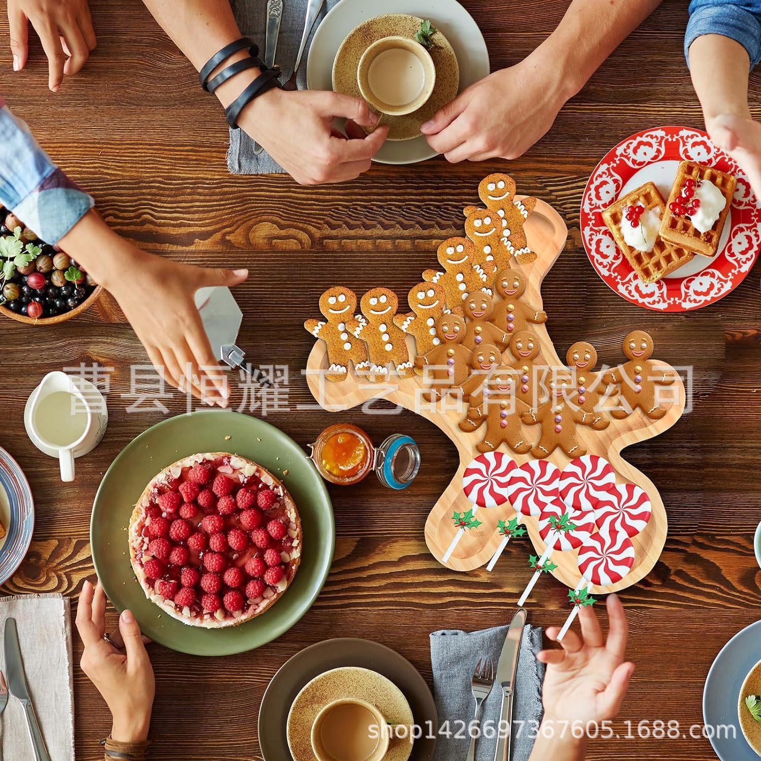 创意实木质餐盘儿童卡通餐具点心分格果盘可定制托盘松木收纳盘