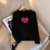 Bestseller de Almacén Lightning Marca de Moda Camiseta de Manga Larga para Mujer 2026 Otoño Invierno Holgada Gato Versátil Top de Pareja Transfronterizo Comercio Exterior