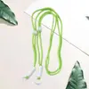 Cordão para Celular Ajustável Trama Nó Trama Trama Alça de Ombro Destacável Corrente de Trama para Celular Cordão para Celular