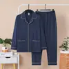 En stock En stock Estilo Nuevo Invierno Doble Cara Polar Jacquard Cárdigan Solapa Pijama para Hombre Lujo Ligero Manga Larga Ropa de Casa Ropa Exterior
