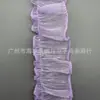 Em Estoque Atacado Cor Macaron Cetim Brilhante Corte Diagonal Renda Plissada para Roupas Infantis, Bainhas de Saias e Acessórios de Cortina