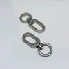 Trava Pequena para Porta em Liga de Zinco, Fecho de Mola Metálico para Chave de Joias, Acessórios de Ferragens para Bolsas, Mosquetão para Bolsas de Cachorro