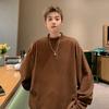 Suéter Gola Alta Masculino Marca Trbottomy Camiseta de Camada Interna para Sobreposição Outono e Inverno Camiseta de Manga Comprida Barra Alta