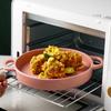 Una generación de cerámica para el hogar Estufa eléctrica de cerámica creativa resistente a altas temperaturas horno de llama abierta horneado comercial bandeja para hornear barbacoa