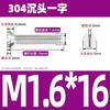 Tornillo de cabeza avellanada ranurada de acero inoxidable 304 Tornillo de cabeza plana ranurada GB68 M2.5M3M4M5M6M8M10