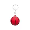 Llavero Popular de Baloncesto de PU Transfronterizo 4cm Espuma Esponjosa Colgante para Mochila Deportiva Patrón de Logo Impreso