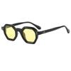 Gafas Cuadradas Geniales Nuevas Gafas de Sol de Moda Clavos de Arroz Poligonales Fotografía de Viajes Gafas de Sol con Forma Cóncava Moda Europea y Americana