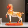 Novos Enfeites de Cavalo Estilo Chinês, Artesanato para Decoração de Casa, Enfeites para Escritório, Sala de Estar e Entrada, Presentes para Inauguração de Casa e Abertura