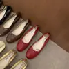 Zapatos de mujer de moda estilo coreano que aumentan la altura, nuevo modelo de primavera 2026, mocasines planos elegantes tipo bailarina con lazo