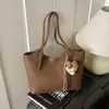 Bolsa Tote Grande de Estilo Coreano, Moda y Sencilla, de Nicho, Casual, para Mujer, para Ir al Trabajo, Ligera y Elegante, Bolso de Hombro Tote