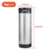 Balde de Limpeza de Carro de Aço Inoxidável 9,5L/19L Balde de Galão Capa de Carro Invisível Balde de Mármore Kegland