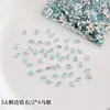 Pedras de strass para nail art com zircônia cúbica de corte redondo 2*4 mm, modernas e deslumbrantes, tamanho pequeno, qualidade 5A, base plana, para decoração DIY e pequenos acessórios