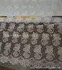 ¡Venta directa de fábrica! Fondo de Malla Malla de Vidrio Bordado por Computadora Encaje de Seda de Leche Encaje Bordado Accesorios de Ropa Tela Mesa